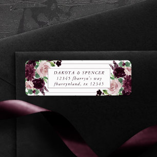 Étiquette Passions Lunatiques Adresse Rose Vin Pourpre Dra