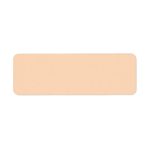 Étiquette Pastel Peach Couleur solide   Classique   Élégant