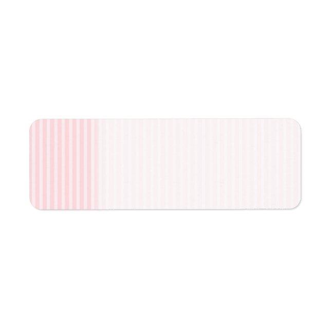 Étiquette Pastel Pink Stripes. (Devant)