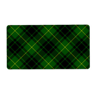 Étiquette Pâte verte de tartan MacArthur