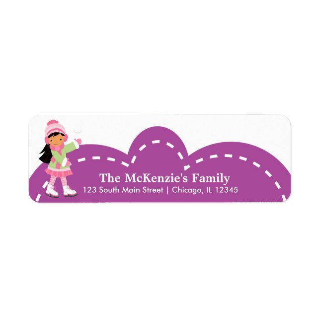 Étiquette Patinage sur glace (Devant)