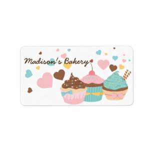Étiquette Pâtisseries de petit gâteau personnalisables