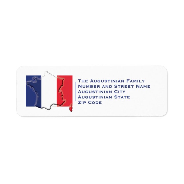 Étiquette Patriotique| DRAG FRANCE (Devant)