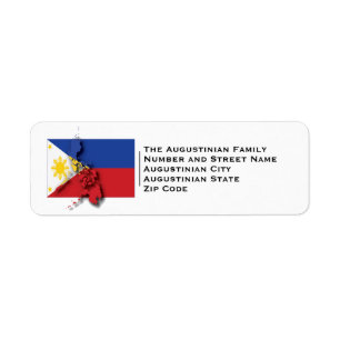 Étiquette Patriotique DRAPEAU PHILIPPINES