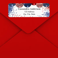 Patriotique USA rouge blanc drapeau bleu adresse d