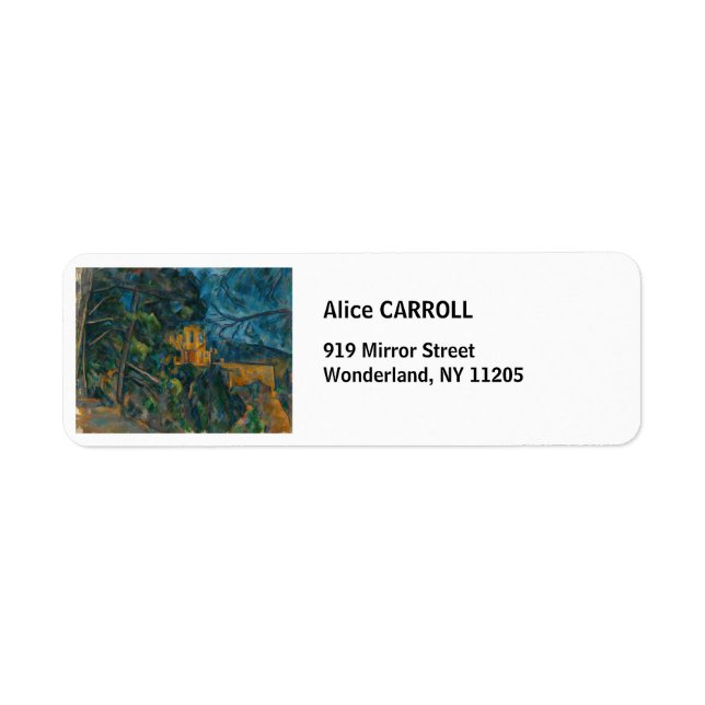 Étiquette Paul Cezanne - Château Noir (Devant)