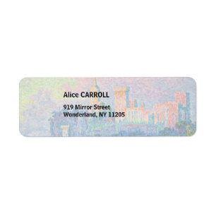 Étiquette Paul Signac - Le Palais des Papes, Avignon