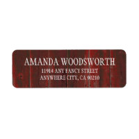 Pays Rustic Red Grange bois Noisettes de mariage