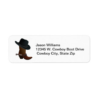 Étiquette Pays Western Cowboy Boot Casquette Spurs Personnal