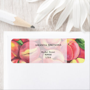 Étiquette Pêches - Baby shower pour mariage