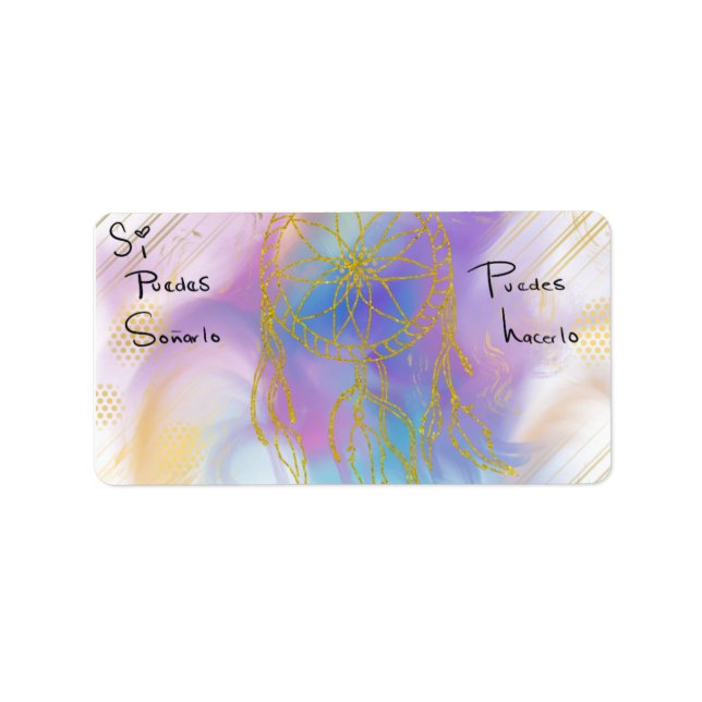 Étiquette Pegatina puedes hacerlo  (Devant)