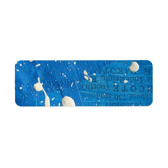 Étiquette Peinture mixte Abstraite (Devant)