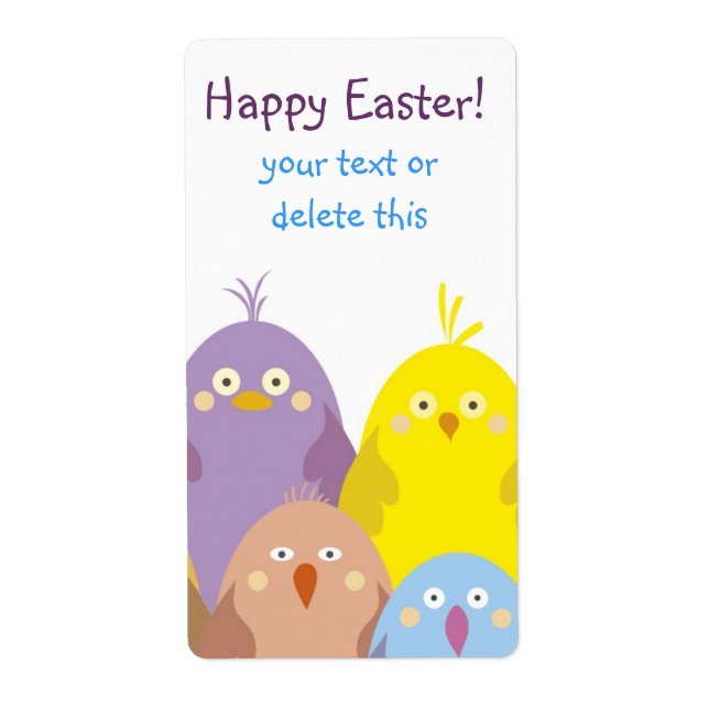 Étiquette peloton de Chicks (Devant)