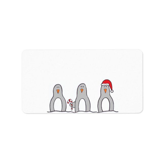étiquette "Penguin Trio" (Devant)