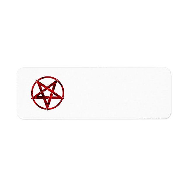 Étiquette Pentagram Red Devil (Devant)