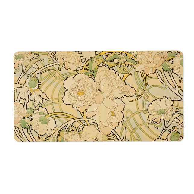 Étiquette Peonies c1897 (Devant)
