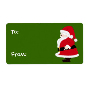Étiquette Père Noël Christmas Name Tags