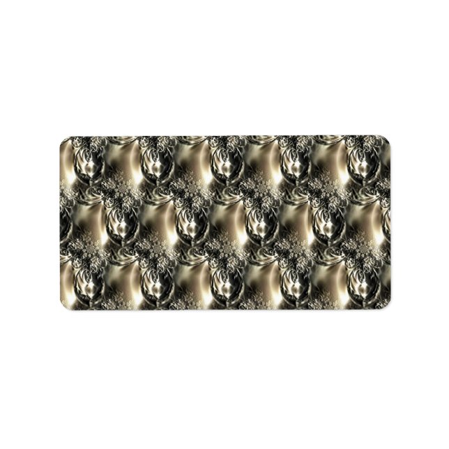 Étiquette Perles dorées (Devant)