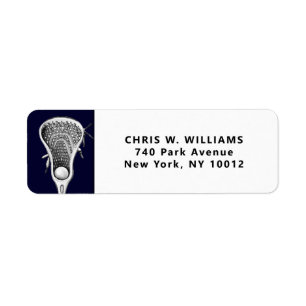 Étiquette personalized lacrosse gift ideas label
