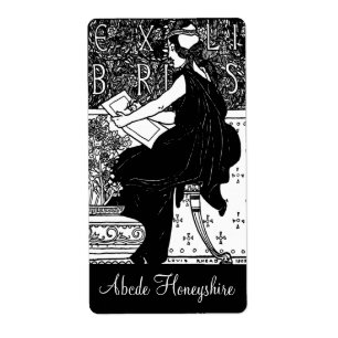 Étiquette Personalized Vintage Lady