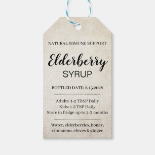 Étiquette personnalisable de sirop de sureau ZEB_0