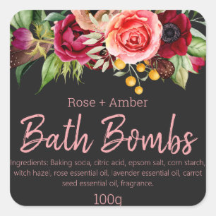 Étiquette Personnalisable Pour Bombes Baignoires F
