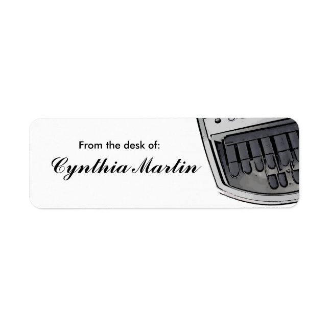 Étiquette Personnalisé à partir du bureau des autocollants d (Devant)