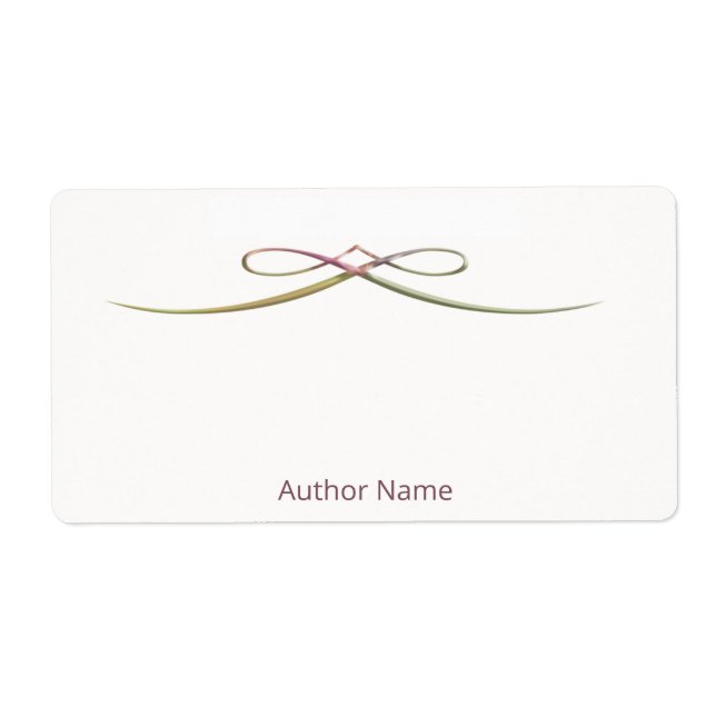 Étiquette Personnalisé Autographié par le livre de l'auteur (Devant)