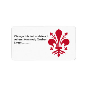 Étiquette personnalisé avec Drapeau de Florence, I