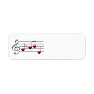étiquette personnalisé de musique de clef de CD