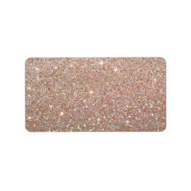 Étiquette personnalisé - Rose Gold Glit Fab