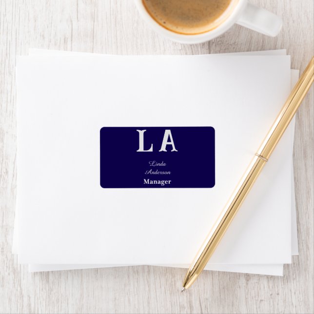 Étiquette Personnalisé vibrant professionnel (En situation)