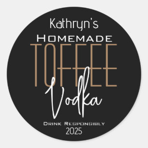 Étiquette personnalisé Vodka café fait maison