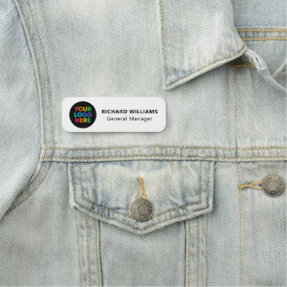 Étiquette personnalisée avec logo pour employé, ai