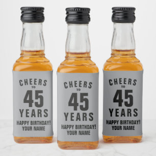 Étiquette personnalisée pour bouteille de liqueur
