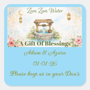Étiquette personnalisée pour l'eau de Zam Zam – Fl