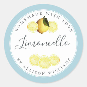 Étiquette personnalisée pour Limoncello fait maiso