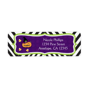 Étiquette personnalisée pour une fête d'Halloween