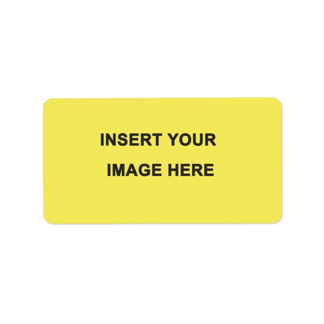 Étiquette Personnaliser (Devant)