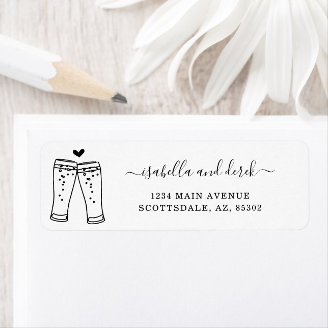 Étiquette Personnaliser l'étiquette d'adresse de retour du t (En situation)