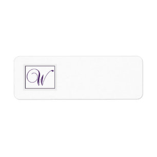 Étiquette Personnaliser l'étiquette d'adresse de retour Mono