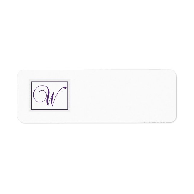 Étiquette Personnaliser l'étiquette d'adresse de retour Mono (Devant)