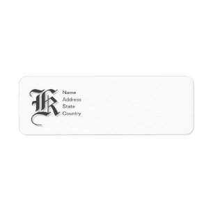 Étiquette Personnaliser l'étiquette d'adresse de retour Mono