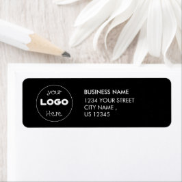 Étiquette Personnalisez votre logo d'entreprise | Adresse de