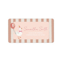 Petite oie rose Ballotte Anniversaire Adresse