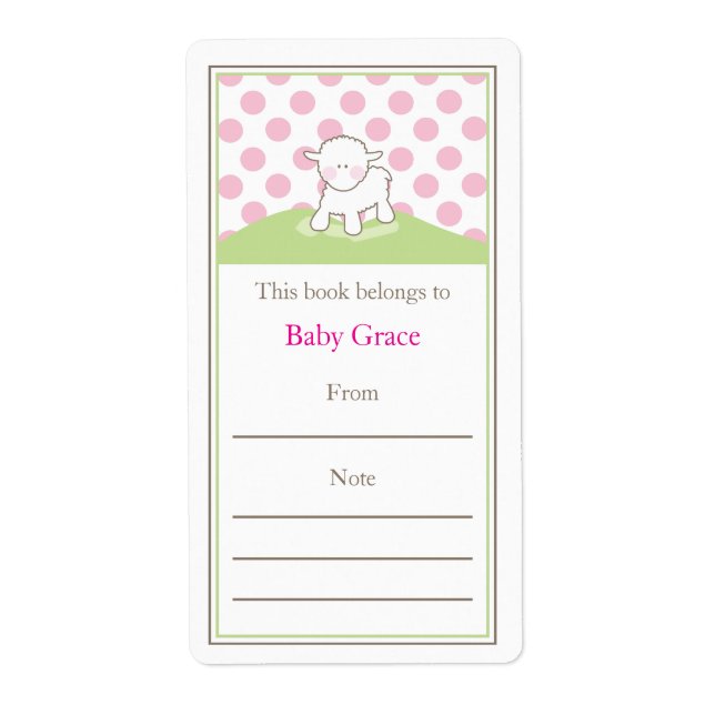 Étiquette Petite plaque d'agneau (Devant)