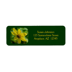 Étiquette Petite Sunflower Floral Adresse