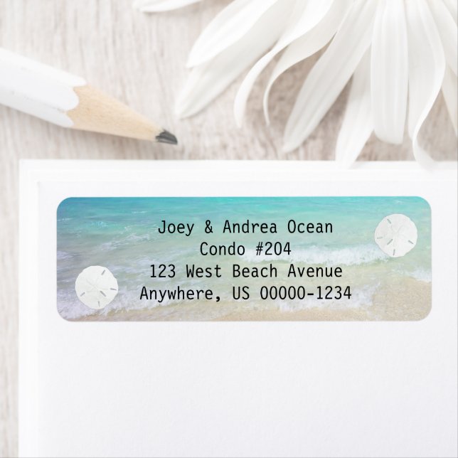 Étiquette Petits dollars de sable Arrière - plan (En situation)