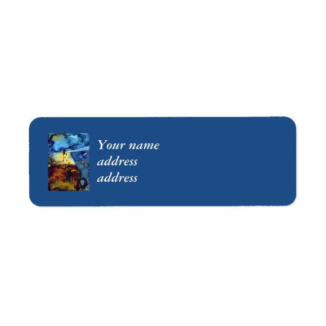 Étiquette Phare De Split Rock La Nuit (Devant)