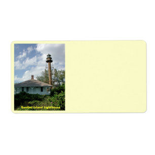 Étiquette Phare d'île de Sanibel